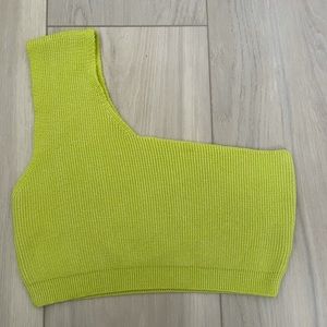 One shoulder knitted top